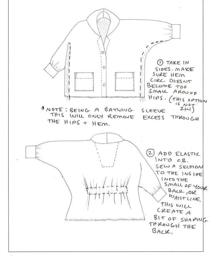 FITTING NOTES AND SIMPLE HACKS FOR THE ZW COAT