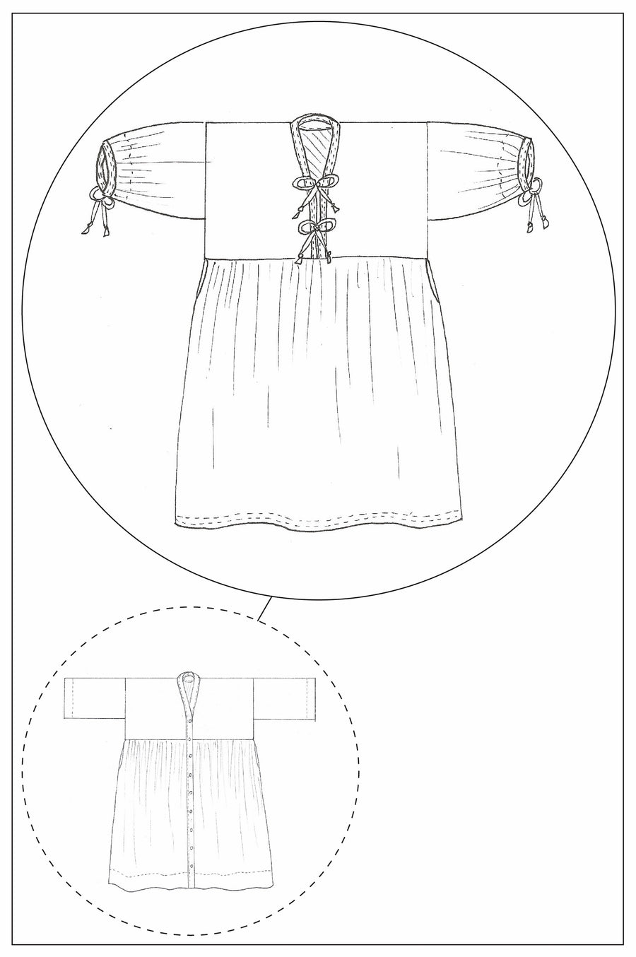 BOW DRESS - HACK PDF -  ADD ON TO 'ZW GATHER DRESS' PATTERN