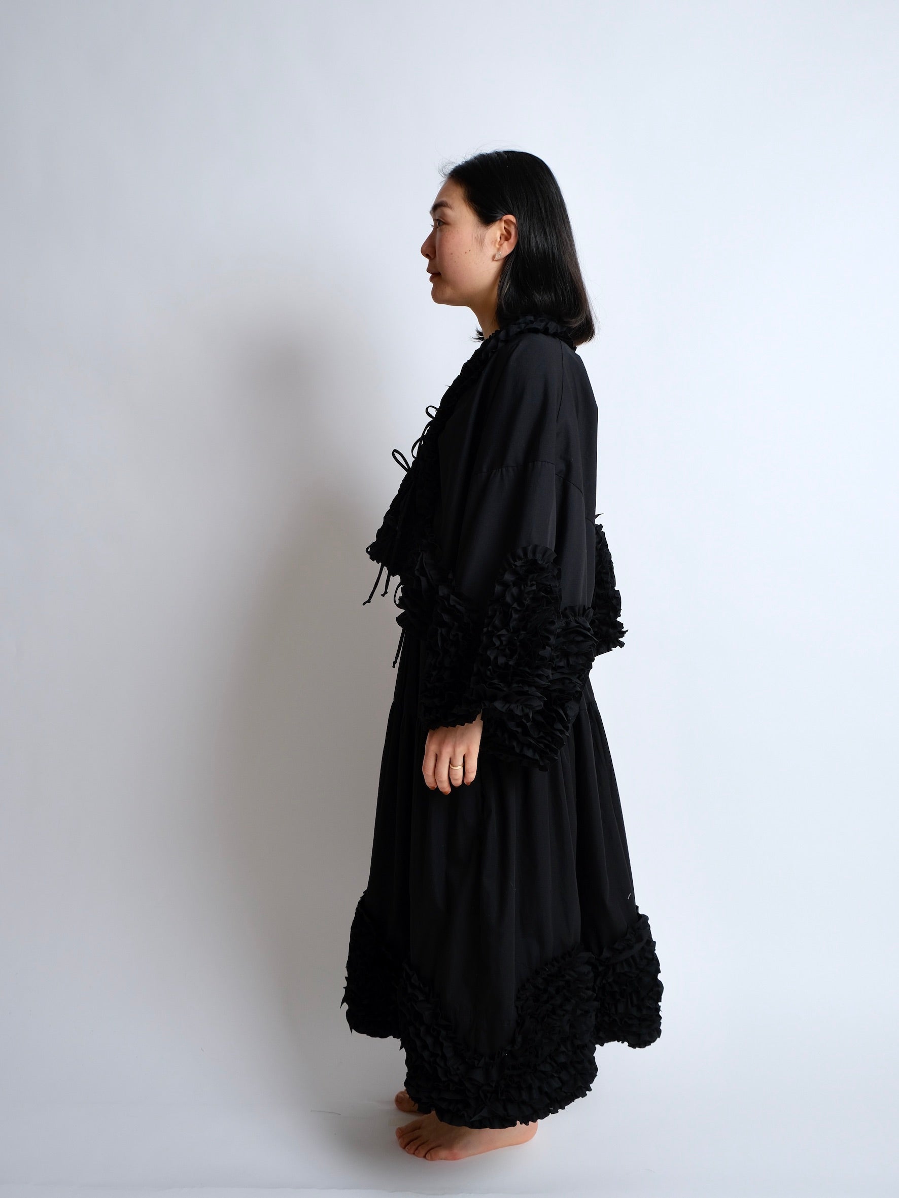 Ruffle Skirt - Black - Made to Order – Birgitta Helmersson