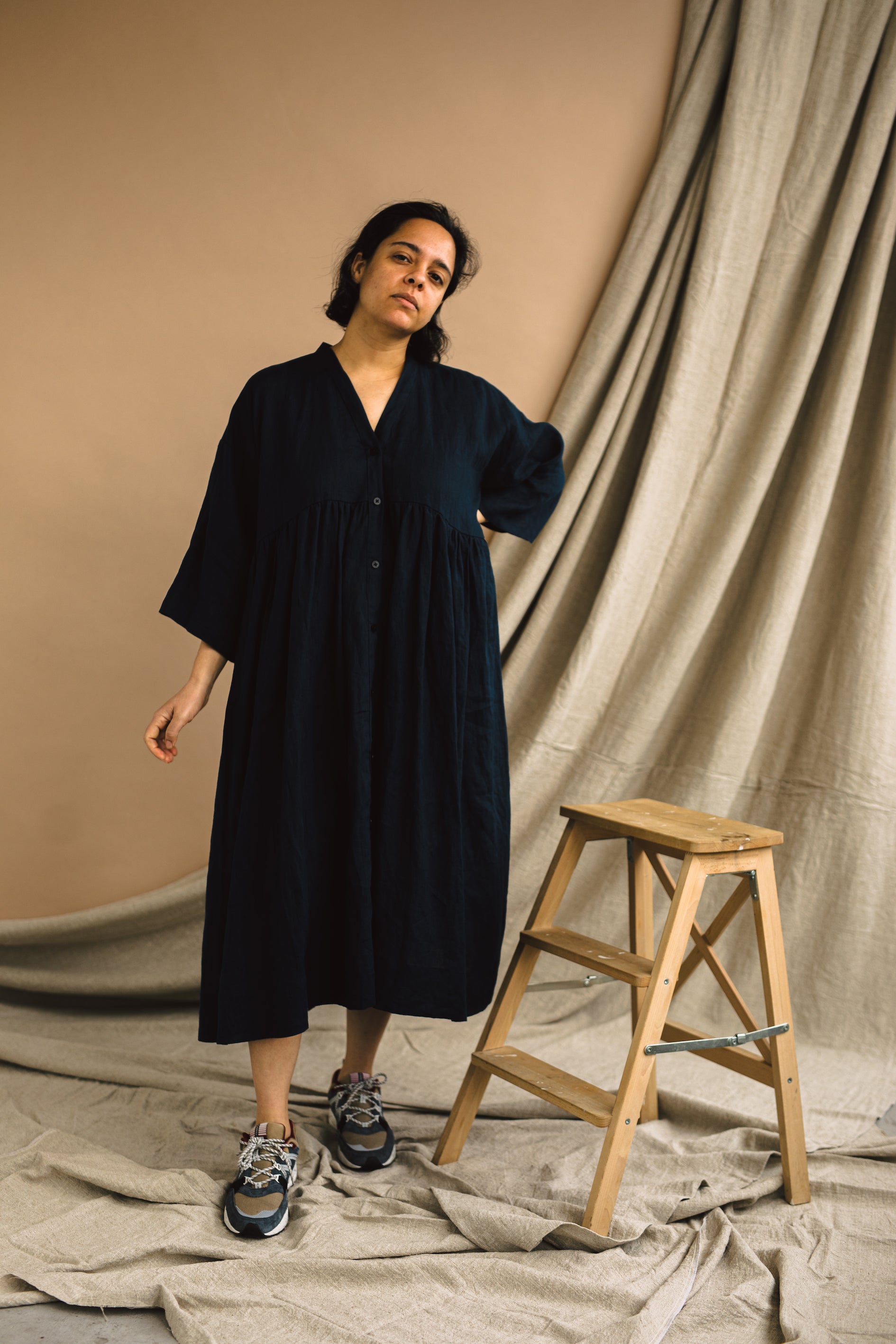 jself ジゼルフDesign Gather Dress 7J8A0429_d4950cf4-174d-4cb1-