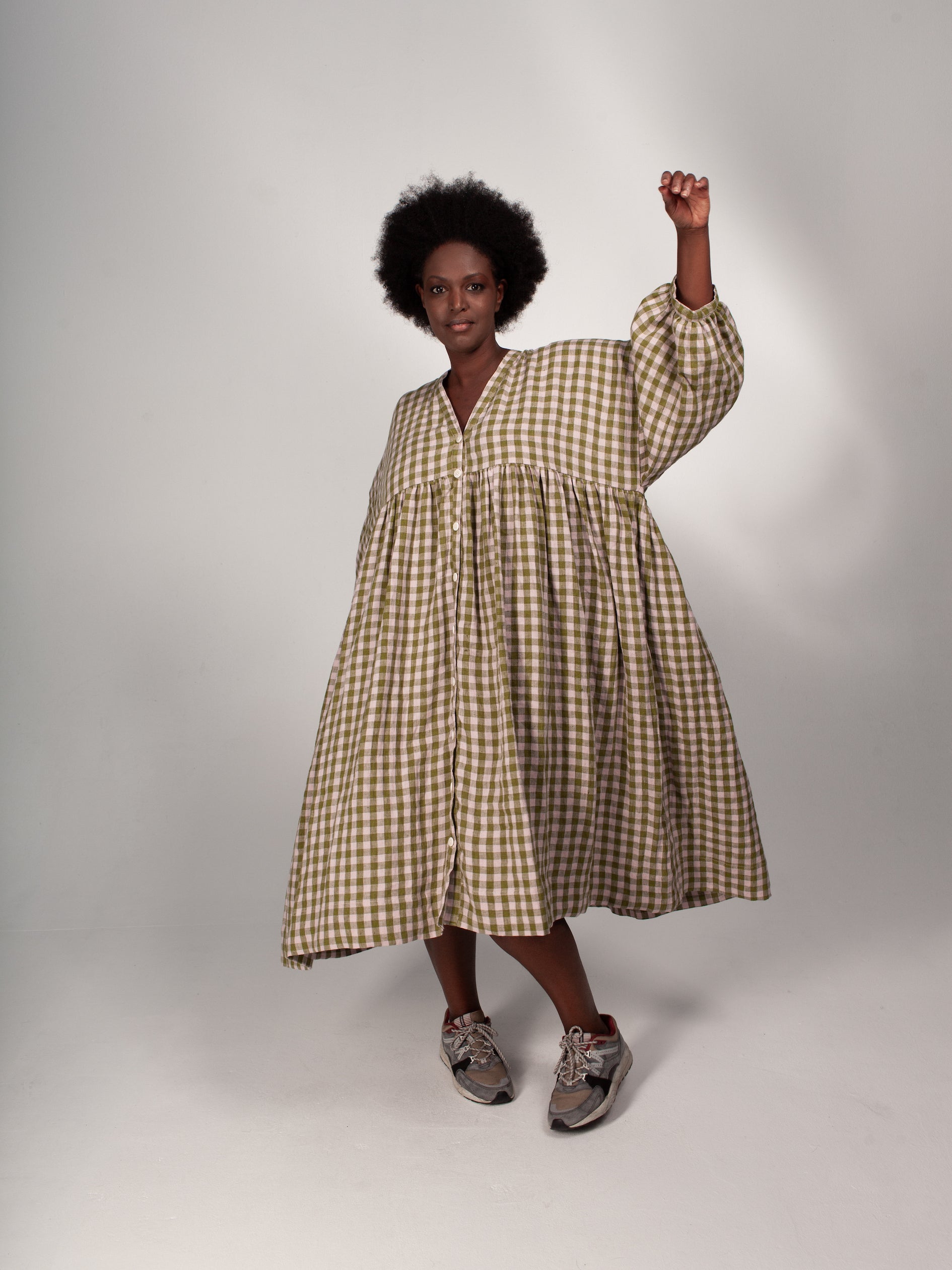 long sleeve dress pattern ZW Gather Dress