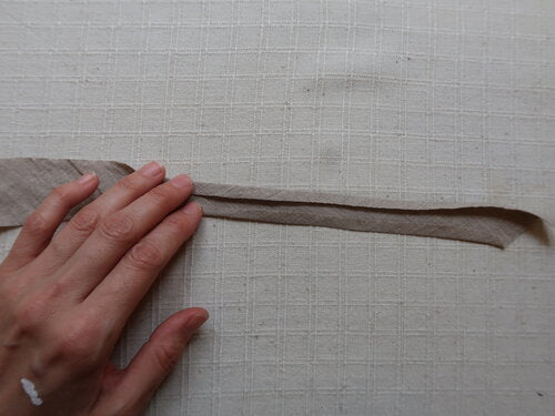 FINISHING SEAMS WITH BIAS TAPE / BINDING ON THE ZW COAT