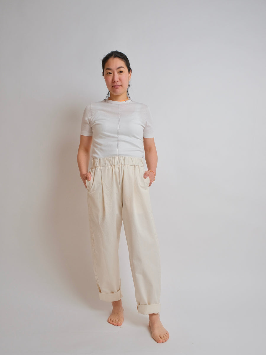 Comfort Pant - HELGROSE x BIRGITTA HELMERSSON - Natural - L, LAST ONE