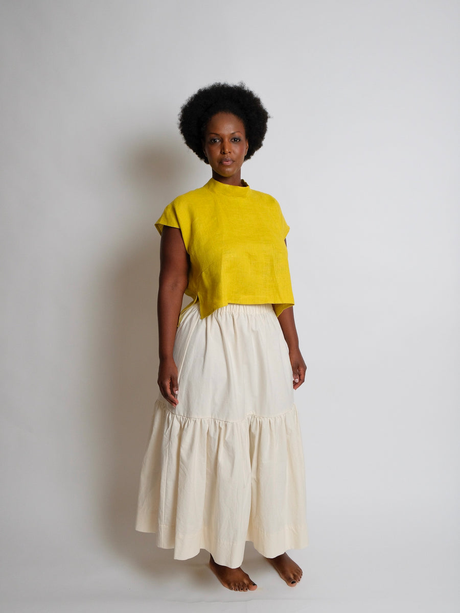 ZW Tier Skirt -  Natural Cotton