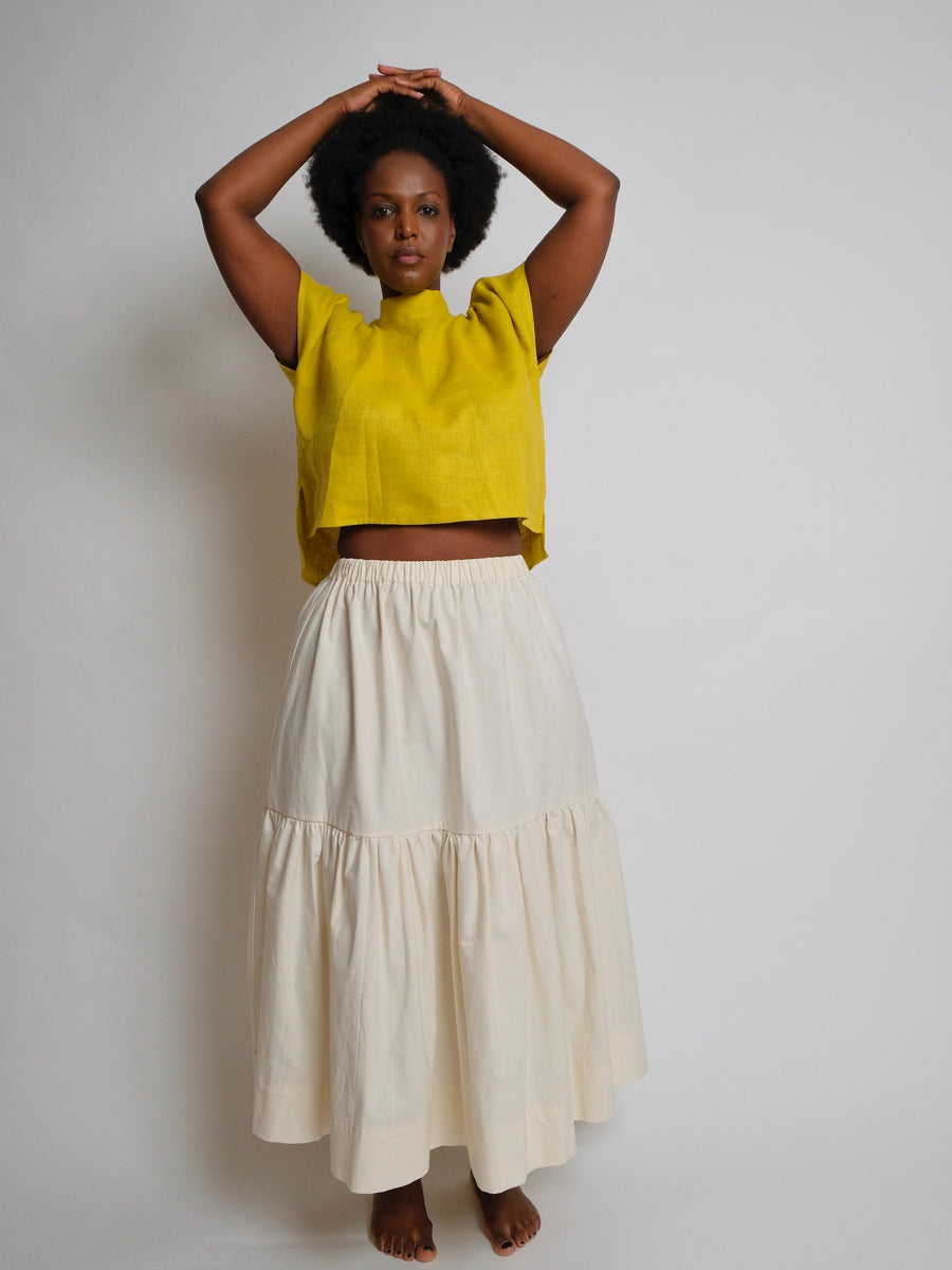ZW Tier Skirt -  Natural Cotton