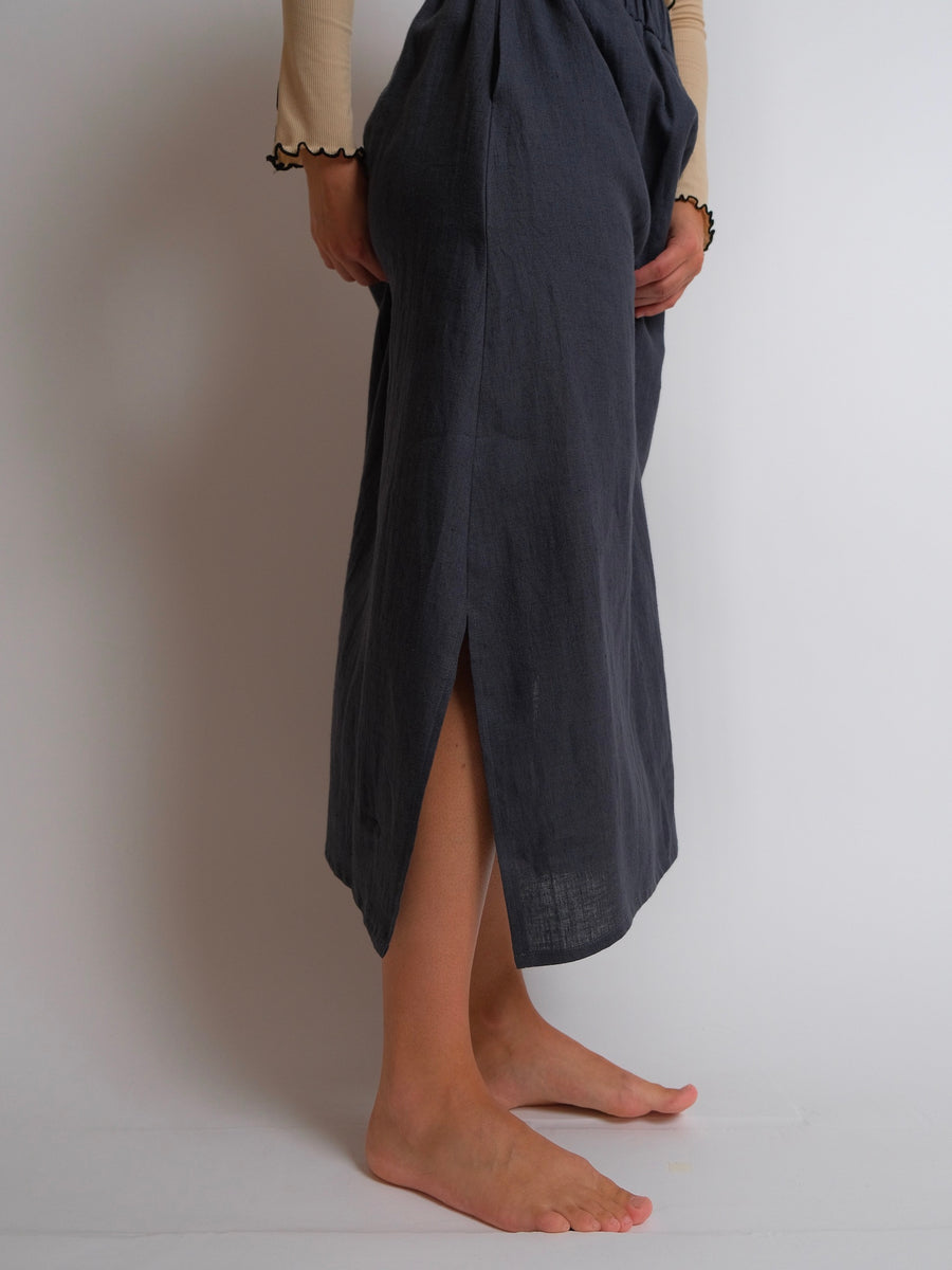 ZW Triangle Skirt -  Grey Linen