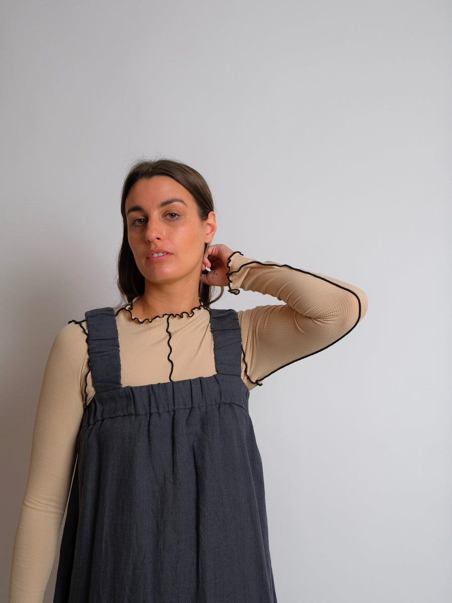 ZW Triangle Dress - Grey Linen