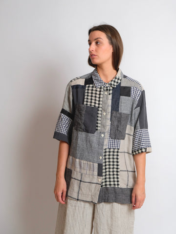 Patch Station Shirt #2 - HELGROSE x BIRGITTA HELMERSSON