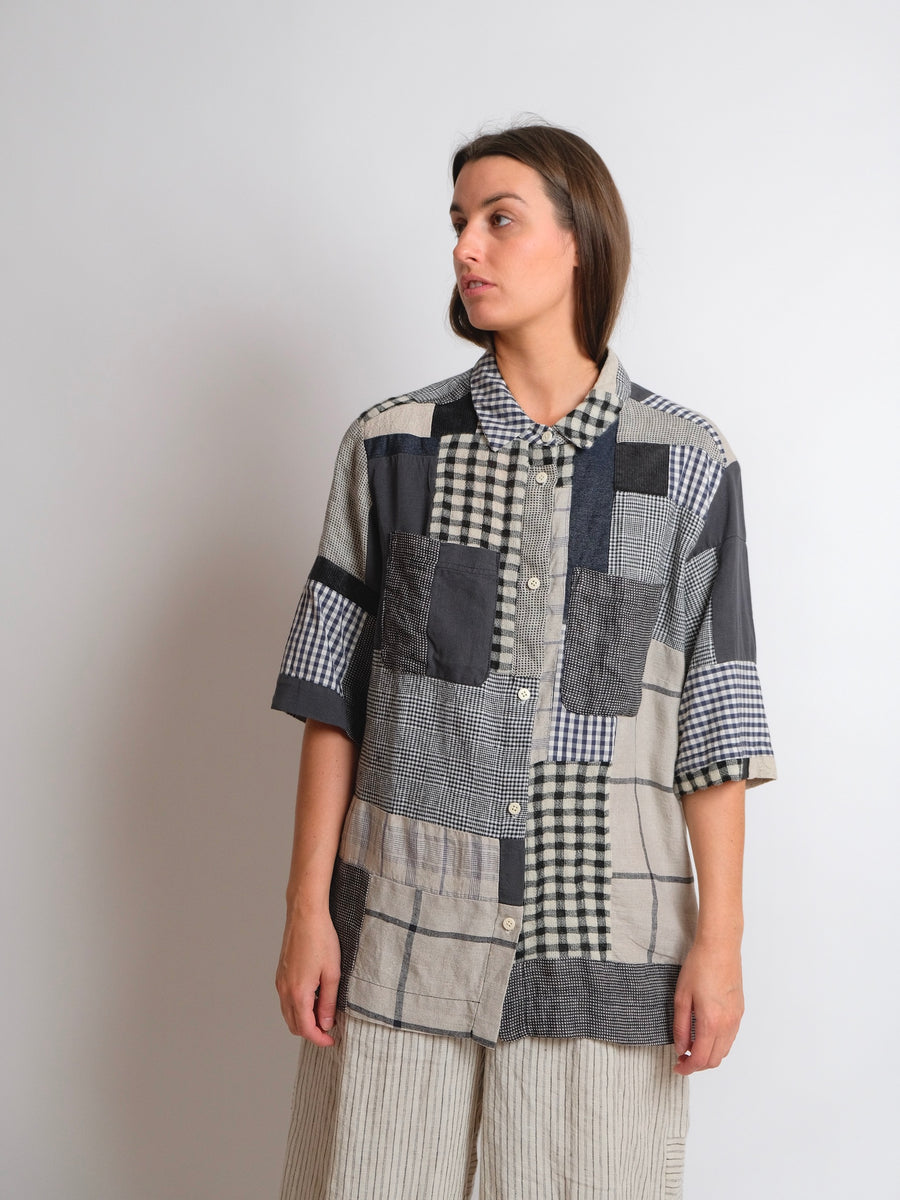 Patch Station Shirt #2 - HELGROSE x BIRGITTA HELMERSSON