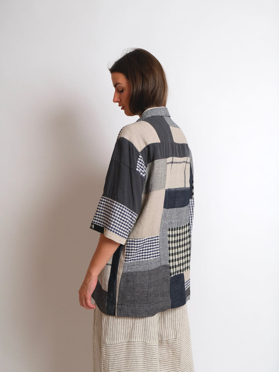 Patch Station Shirt #2 - HELGROSE x BIRGITTA HELMERSSON