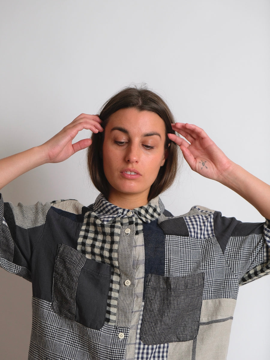 Patch Station Shirt #2 - HELGROSE x BIRGITTA HELMERSSON