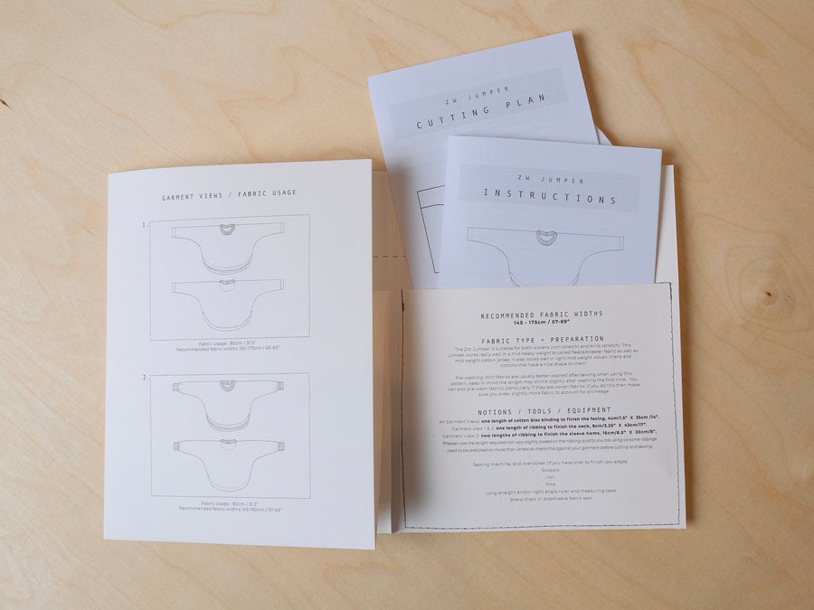 ZW Jumper - Printed or PDF Sewing Pattern