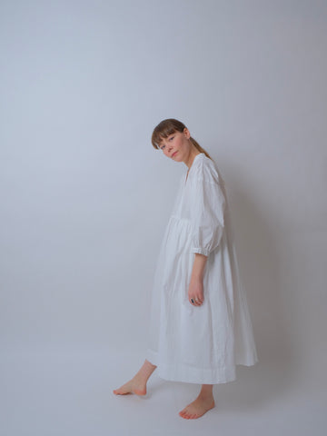 ZW Gather Dress - White