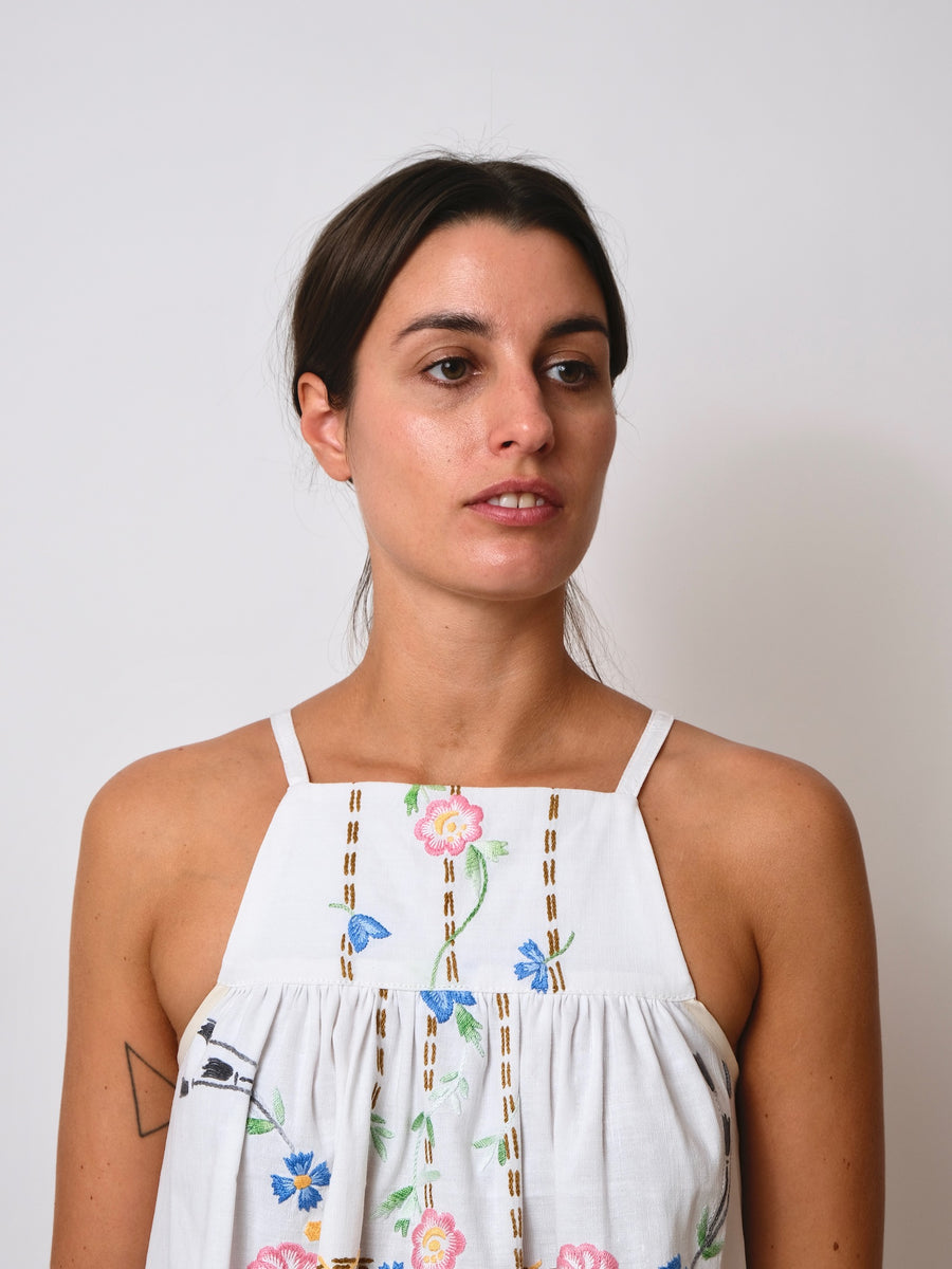 ZW Tier Dress - Vintage Embroidered