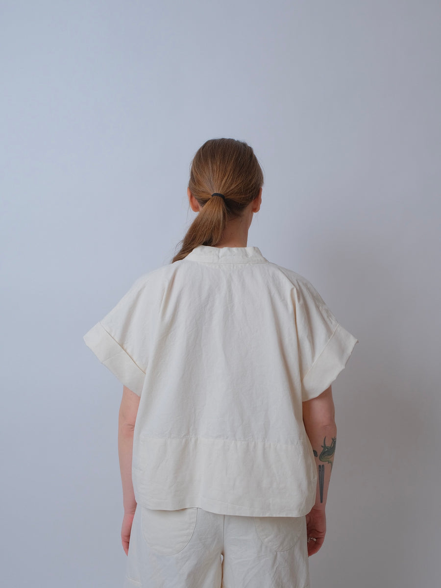 ZW Cropped Shirt - Natural - Made to Order