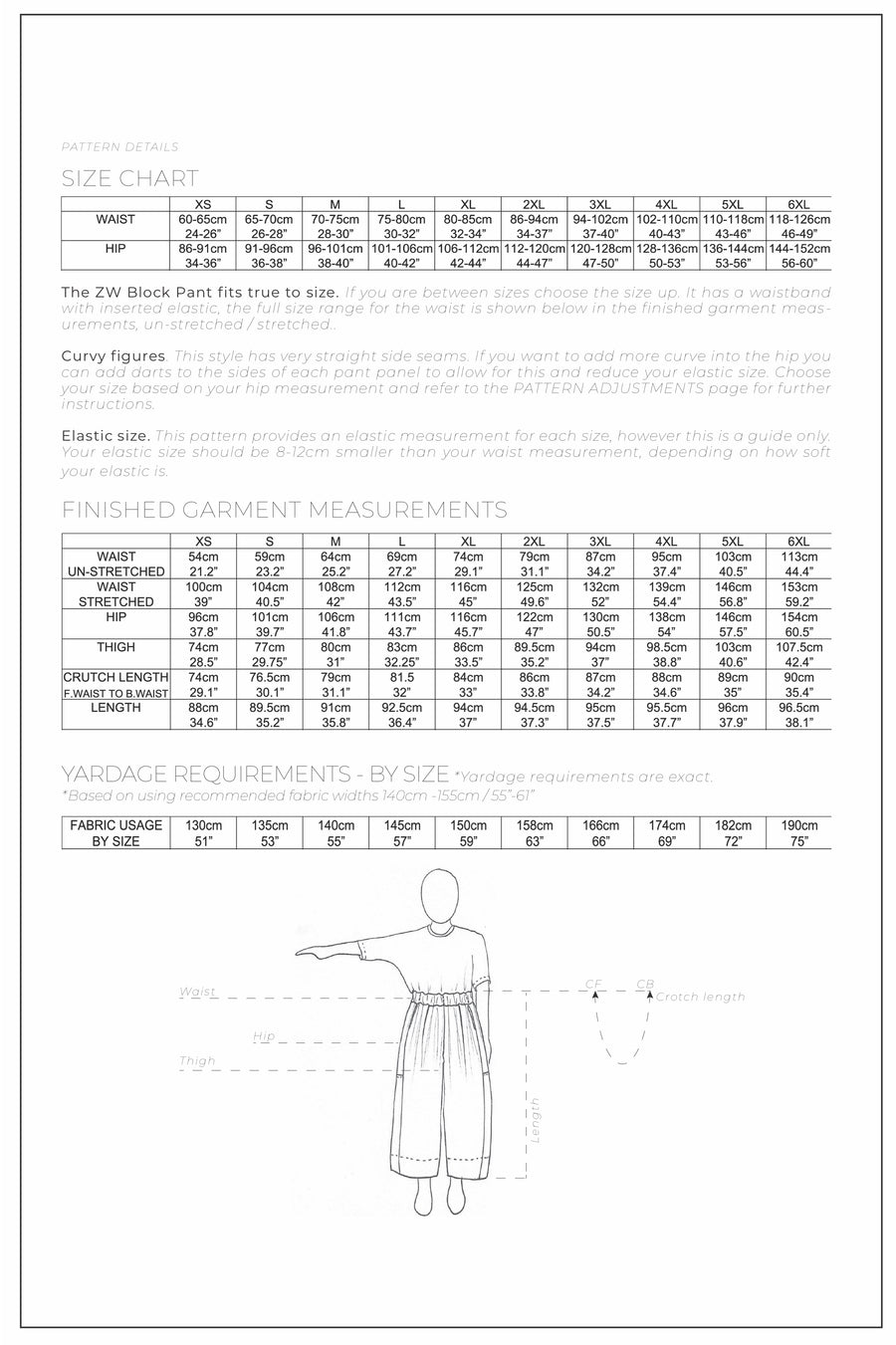 ZW Block Pant - PDF Pattern